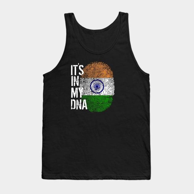 India Flag Fingerprint My Story DNA Indian Tank Top by Your Culture & Merch